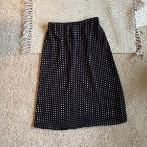 sanctuary polka dot midi skirt